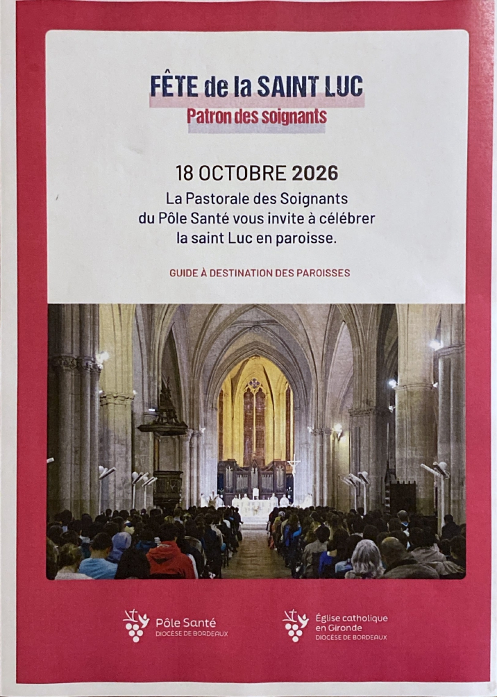 Affiche de la fête de la Saint Luc, patron des soignants